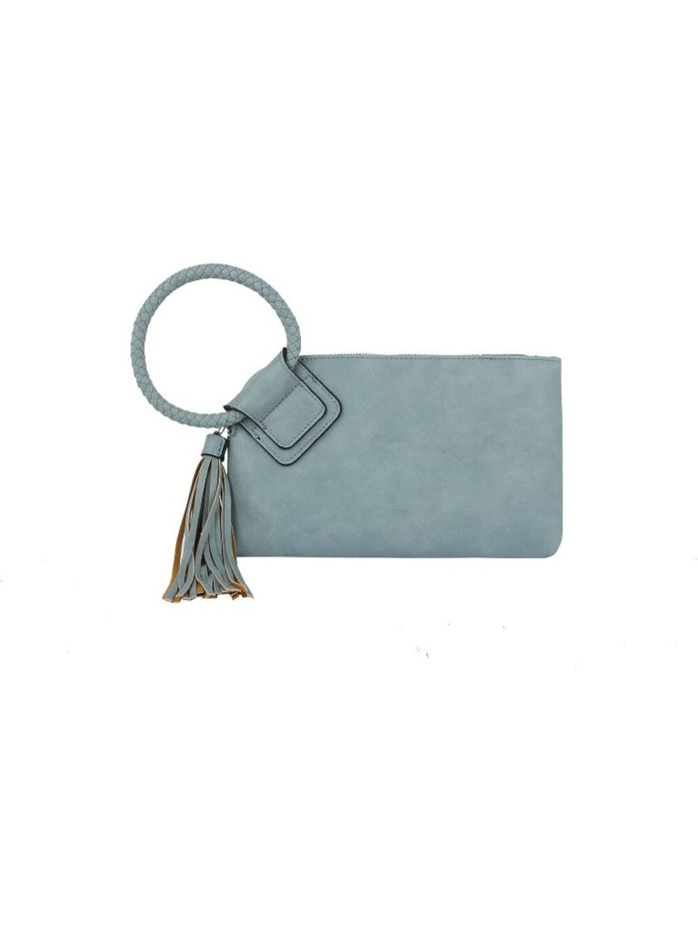 Women's Dark Blue Leather Formal Purse Wristlet Wallet Casual Evening Handbag